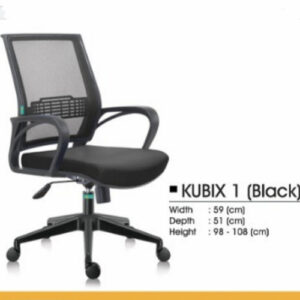Kursi Decco Kubix 1 Black