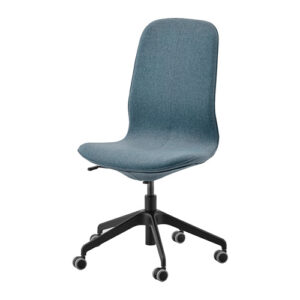 Kursi Ikea LÅNGFJÄLL Highback Roda Biru-Hitam