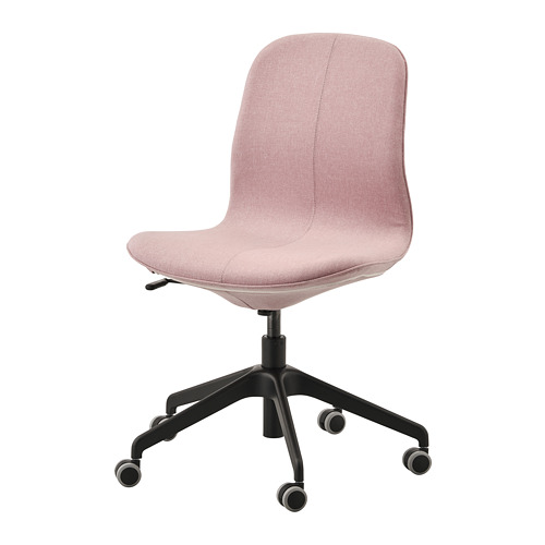 Kursi Ikea LÅNGFJÄLL Roda Pink-Hitam