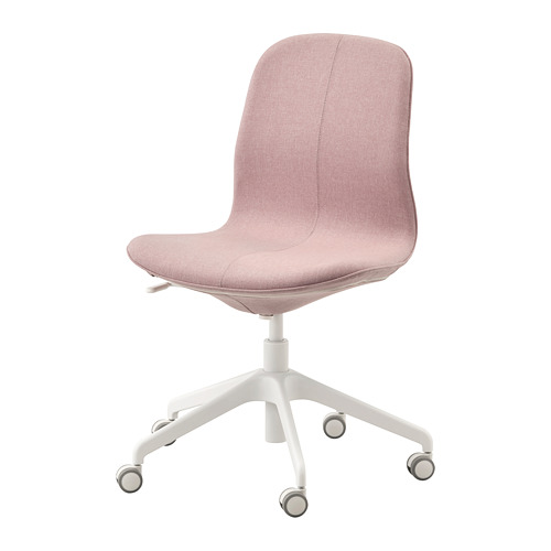 Kursi Ikea LÅNGFJÄLL Roda Pink-Putih