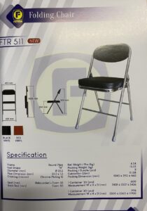 Kursi Lipat Futura FTR 511