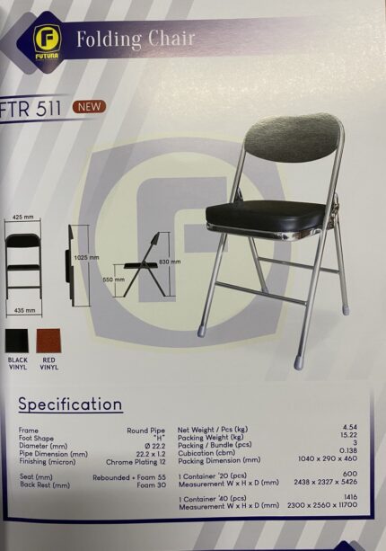 Kursi Lipat Futura FTR 511