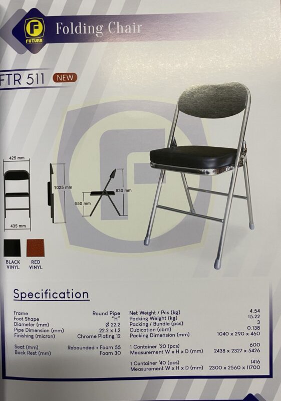 Kursi Lipat Futura FTR 511
