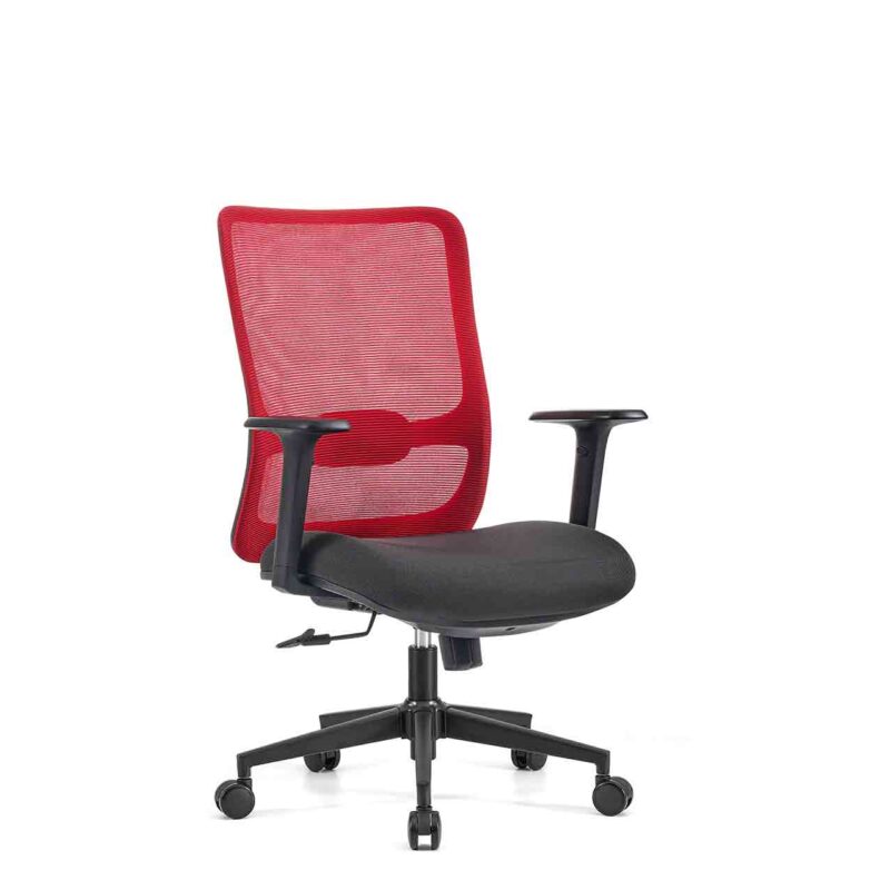Kursi Officescale ORCA MIDBACK GREY RED