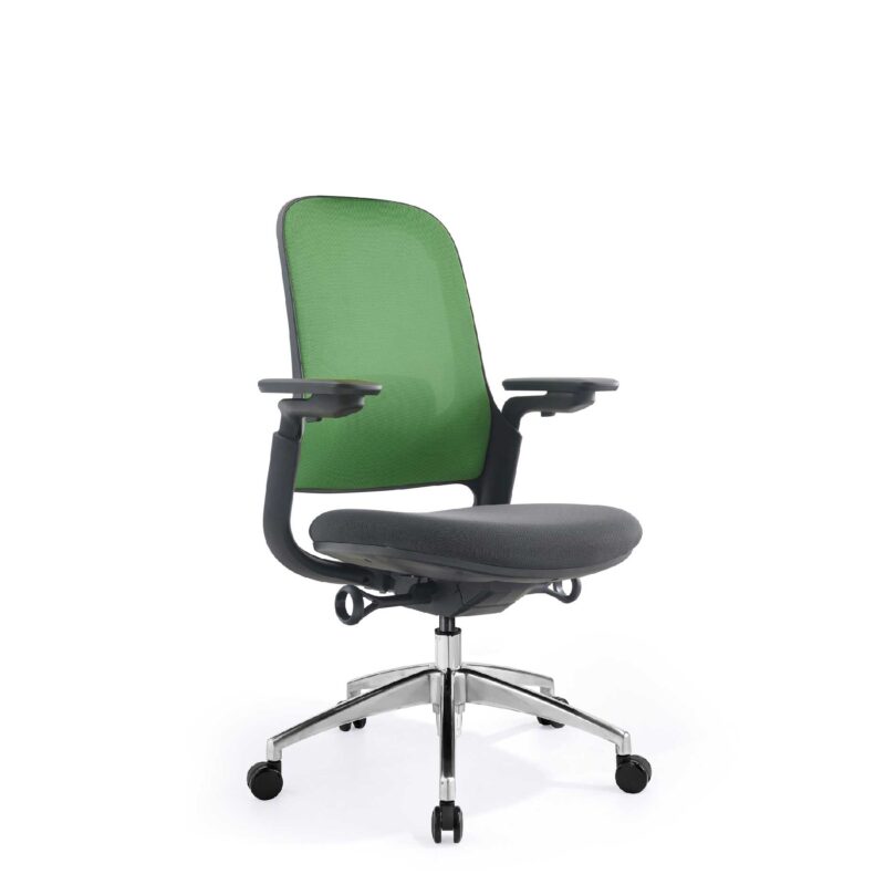 Kursi Officescale Senna MidBack Grey Green