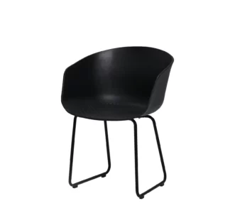 Kursi Olymplast Buble Rangka A-Hitam