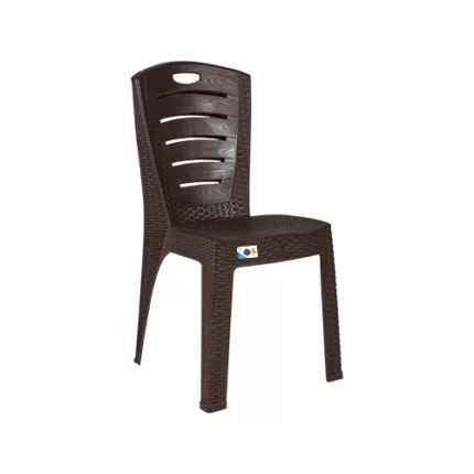 Kursi Plastik Olymplast OL 203R-Coklat Tua
