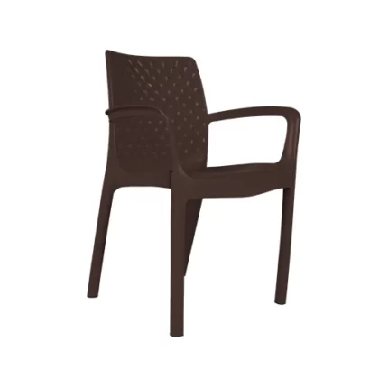 Kursi Plastik Olymplast OL 501S-Coklat Tua
