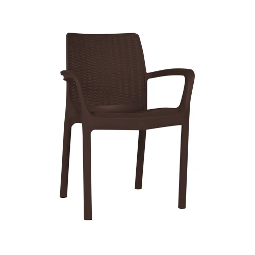 Kursi Plastik Olymplast OL 502RR-Coklat Tua