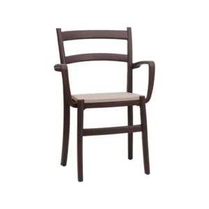 Kursi Plastik Olymplast OL 608H-Coklat Tua