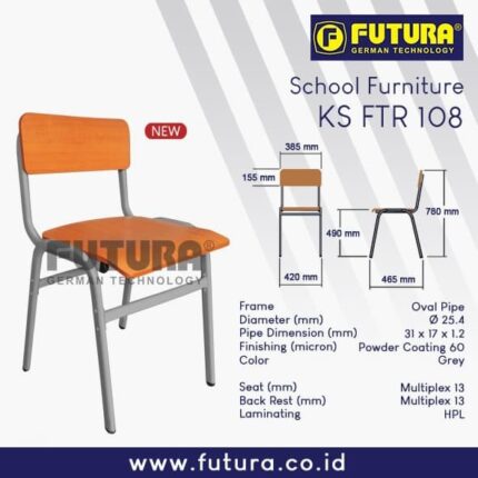 Kursi Sekolah Futura KS FTR 108 Cherry