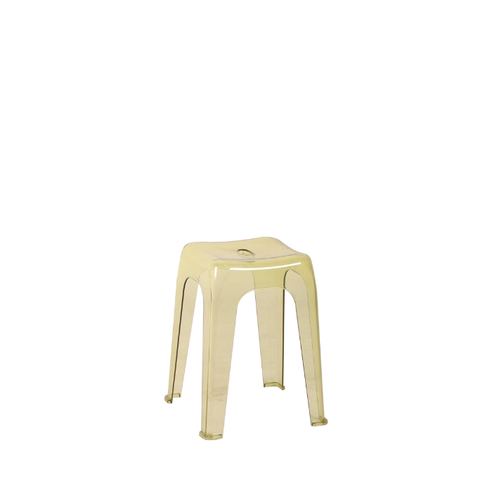 Olymplast Crystal Stool-Kuning