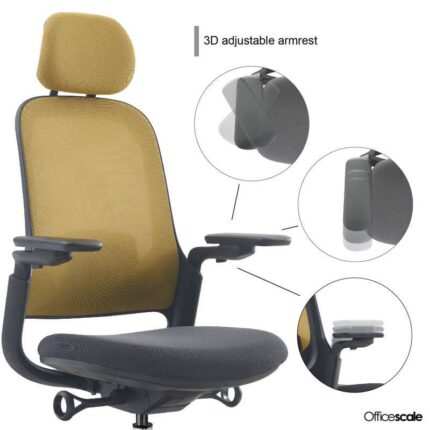 Kursi Officescale SENNA HIGHBACK GREY OLIVE CHAIR