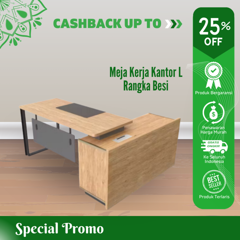 Meja Kantor Rangka Besi Harga Murah