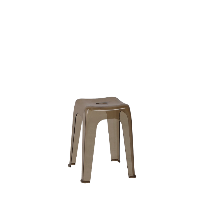 Kursi Susun Olymplast Crystal Stool-Coklat