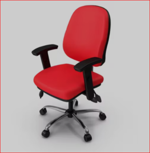 Custom Kursi Kantor Merah