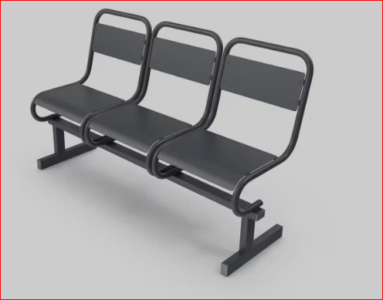 Custom Kursi Tunggu 3 Seater