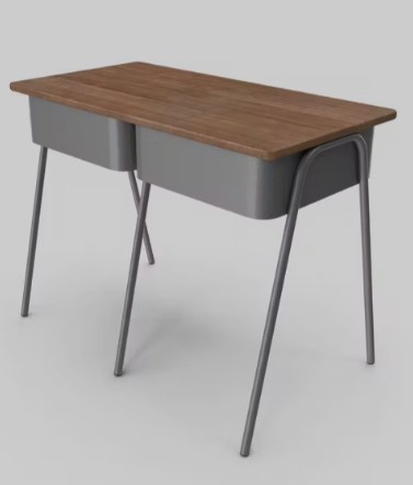 Meja Sekolah Klasik Coklat