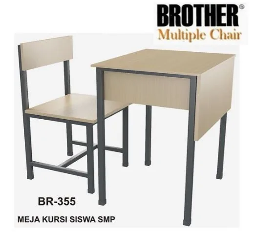 Set Meja Kursi Sekolah Brother BR 355