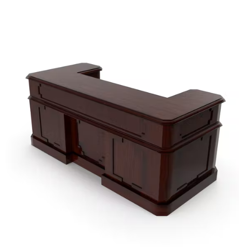 Meja Reseptionis Kayu