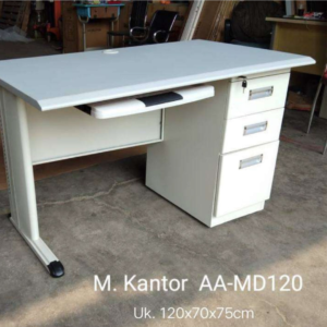 Meja Komputer Putih Custom