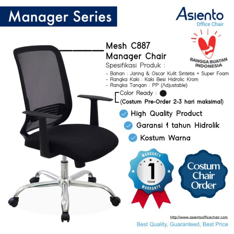 Kursi Kantor Kinako C887 CR