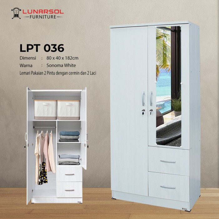 Lemari Pakaian Lunarsol LPT 036