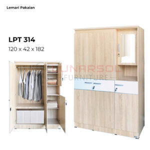 Lemari Pakaian Lunarsol LPT 314