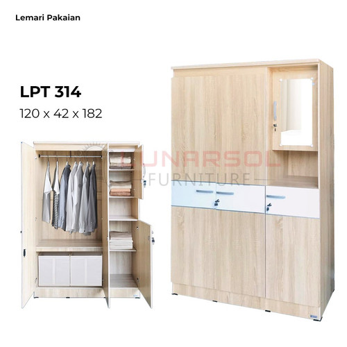 Lemari Pakaian Lunarsol LPT 314