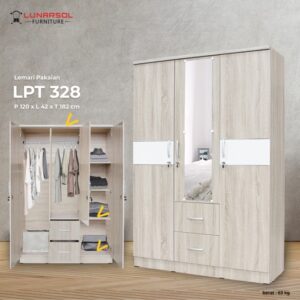 Lemari Pakaian Lunarsol LPT 328