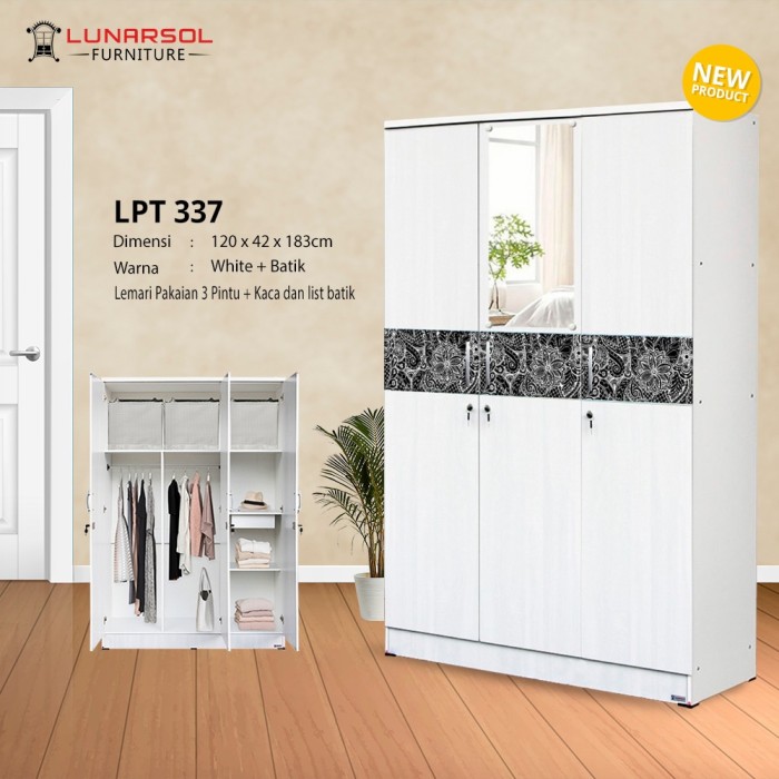 Lemari Pakaian Lunarsol LPT 337