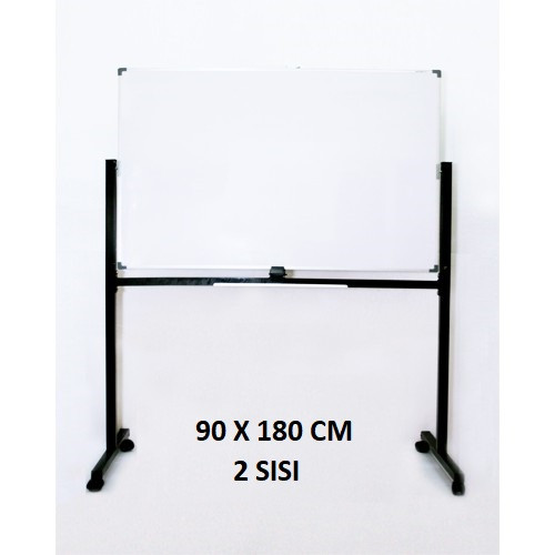 Whiteboard Kaki 2 Muka 90 x 180 CM