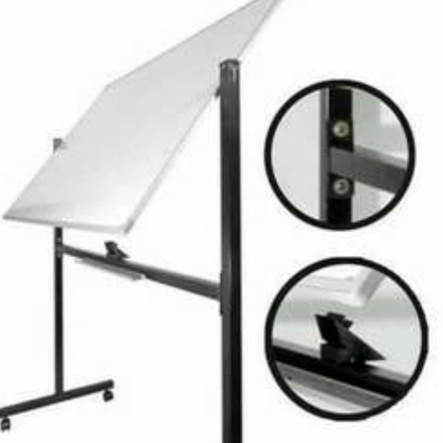 Whiteboard Sakura Kaki 2 Muka 60 cm x 90 cm