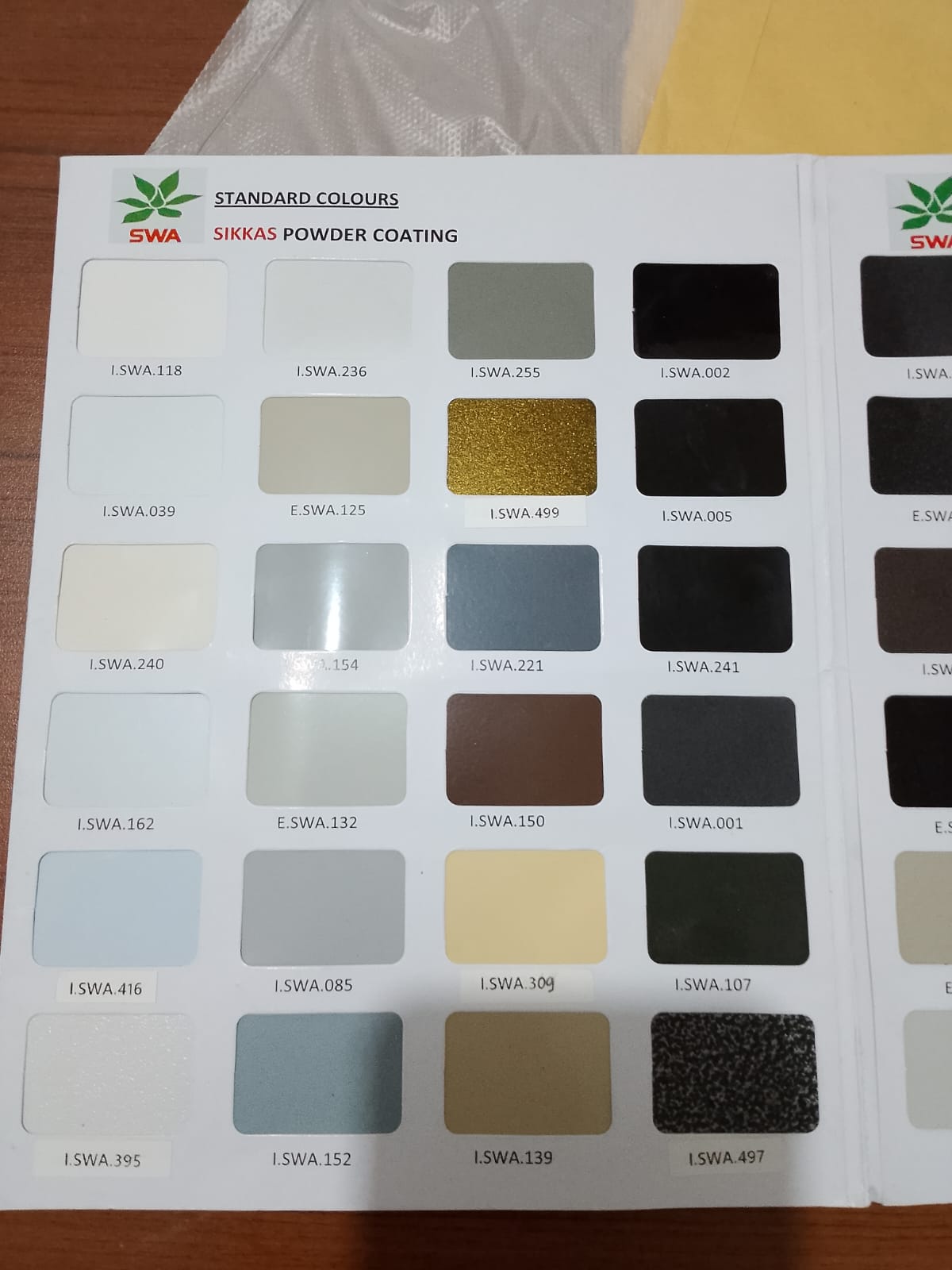 Pilihan Warna powder Coating