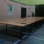 Meja Meeting Meja Rapat Kantor Kaki Besi Top Table Plywood Lapis HPL (3)