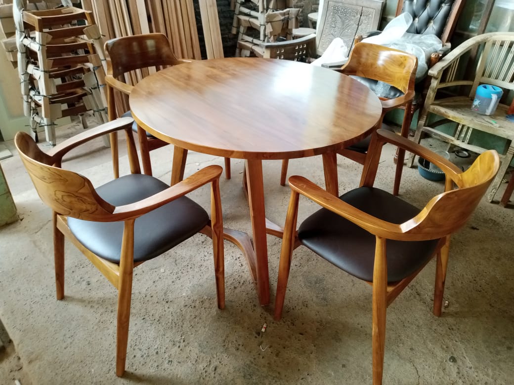 Kursi Kayu Kayu Solid Cat Melamik