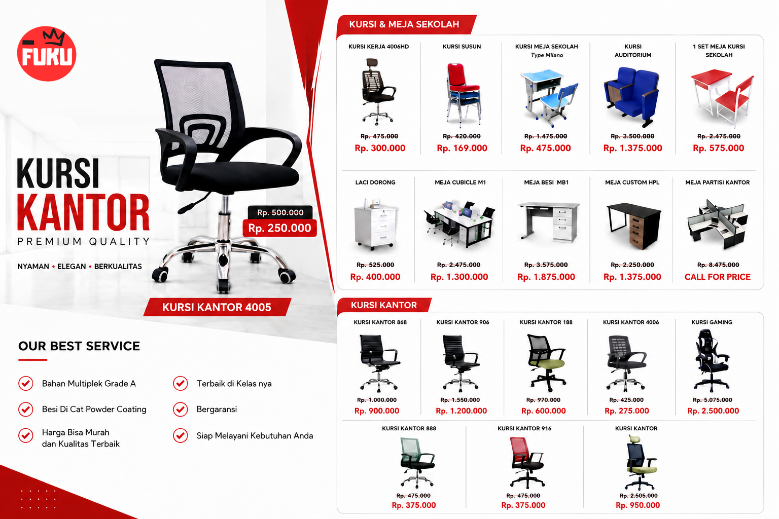 Kursi Auditorium - Office Furniture